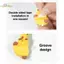 HL Kawaii Cao Su Hươu Cao Su Trang Trí Rãnh Hoạt Hình Hươu Cao Cổ Tượng Dán Mầm Cao Cổ Modelputer LMWU
