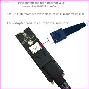 Thẻ chuyển đổi SSD VIC U 2 U 3 cho khe cắm M 2 NVMe có giao diện Oculink PCIe4 0 Sẵn sàng
