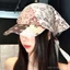 Mũ trùm đầu hoa điều Retro dành cho nữ mùa hè phong cách mỏng