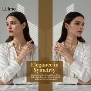 LUImo Hợp Thời Trang Sang Trọng Năm Lá Vòng Tay Hoa Nelace Cho Nữ Màu Vàng Hoa Dây Chuyền Vòng Tay Bông Tai Bộ Tiệc Cưới Trang Sức SBS
