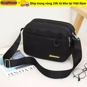 Túi đeo chéo SNUGHOUSE, Túi đeo vai thông thường nhiều túi, Túi du lịch thời trang Unisex Nữ