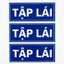 TẬP LÁI, decal nam châm dẻo hút dính chắc lên xe không cần bắt vít, không dính keo 20*8cm 3164