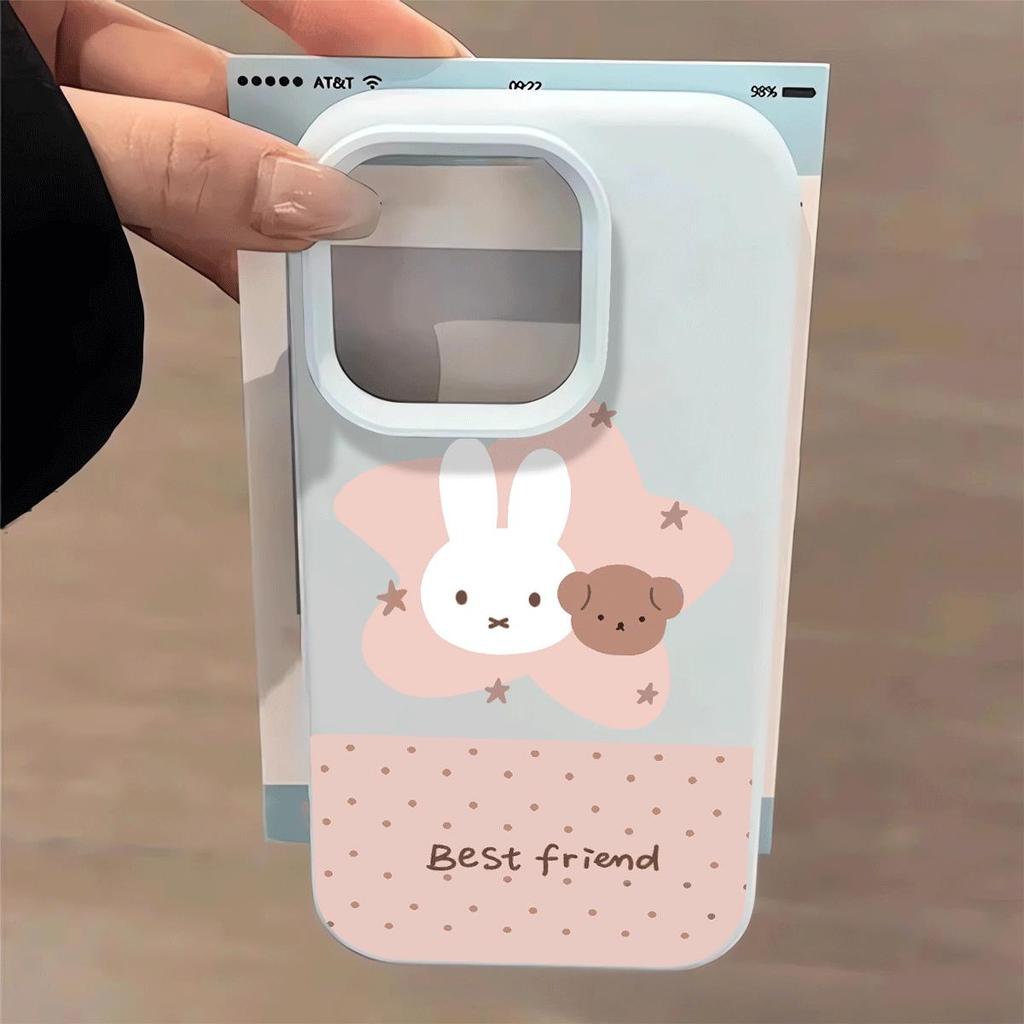 Chó nhỏ nét đơn giảnPhù hợp với vỏ điện thoại iPhone 17/16 Pro, vỏ 15/14 của Mì Nếp,13
