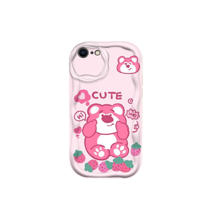 Thích Hợp Cho iPhone 6 6S 6 Plus 6S Plus 7 8 Plus SE 2020 3D TPU Mềm Lotso Gấu Nữ Vỏ Điện Thoại Chống Sốc