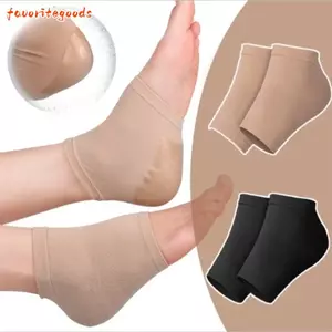 FAVORITEGOODS 1 Cặp Vỏ Bảo Vệ Gót Chân Silicon, Giảm Đau Loại Bỏ Da Chết Silicon Dưỡng Ẩm Tất, Gel Dưỡng Ẩm Có Thể Tái Sử Dụng Chống Nứt Miếng Lót Chăm Sóc Bàn Chân