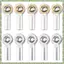 10 Cái Dây Buộc Kim Loại Đẩy Liên Kết Thanh Đầu Khớp Bóng Giá Đỡ Cho 1 / 10 RC Xe Tải Xe Bánh Xích