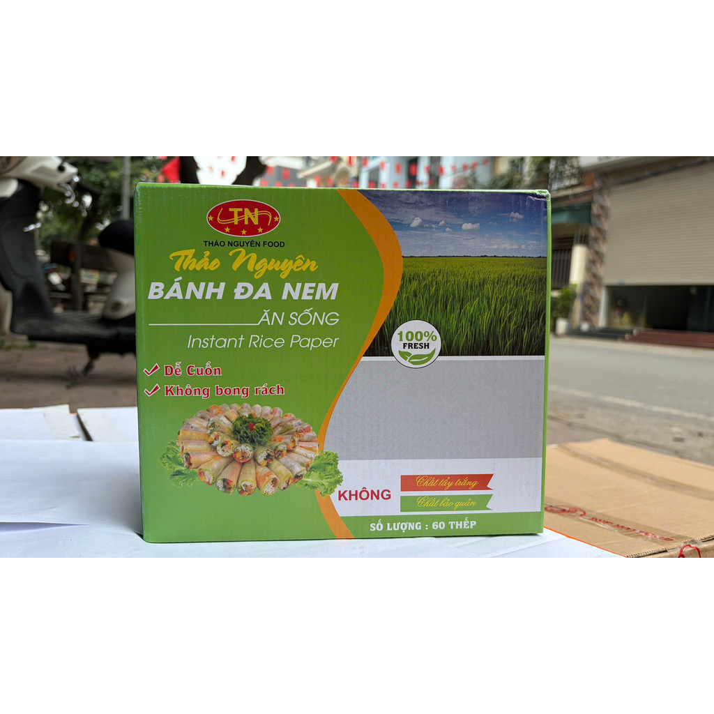 Combo Bánh đa nem ăn sống - Bánh đa nem ăn gỏi Thảo Nguyên Food túi 20 lá, thơm ngon mềm dai dễ cuốn