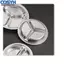<cosyh>304 Stainless Steel Round Compartment Plate Food Tray with Spoon Fork for school