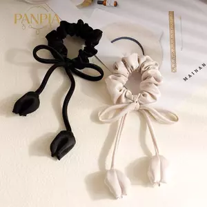 PNPIA- Tulip Streamers, Nhẫn Ruột Lớn, Nhẫn Tóc, Nơ, Cảm Giác Đơn Giản Chất Lượng Cao, s, Phụ Kiện Tóc