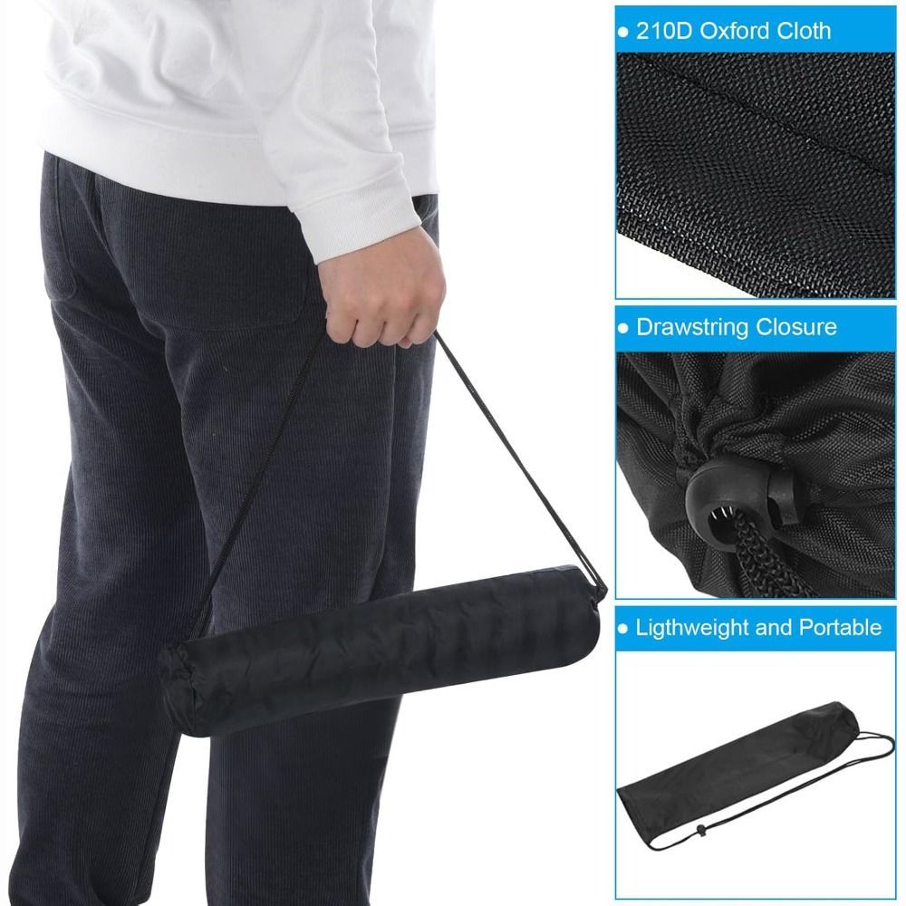 Túi Monopod FEDAOG, Túi ba chân bằng vải đen, Túi đựng đồ di động có thể gập lại tại nhà