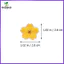 Thủ công dễ thương Quần áo đầy màu sắc Đề can thêu cho quần áo Hoa 24 chiếc zhenghtr