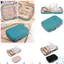 Túi đựng đồ trang sức DAYBREAK, Dây chuyền bông tai có dây kéo Hộp trang sức, Di động Dễ dàng làm sạch PU Hình chữ nhật Trang sức tổ chức Du lịch