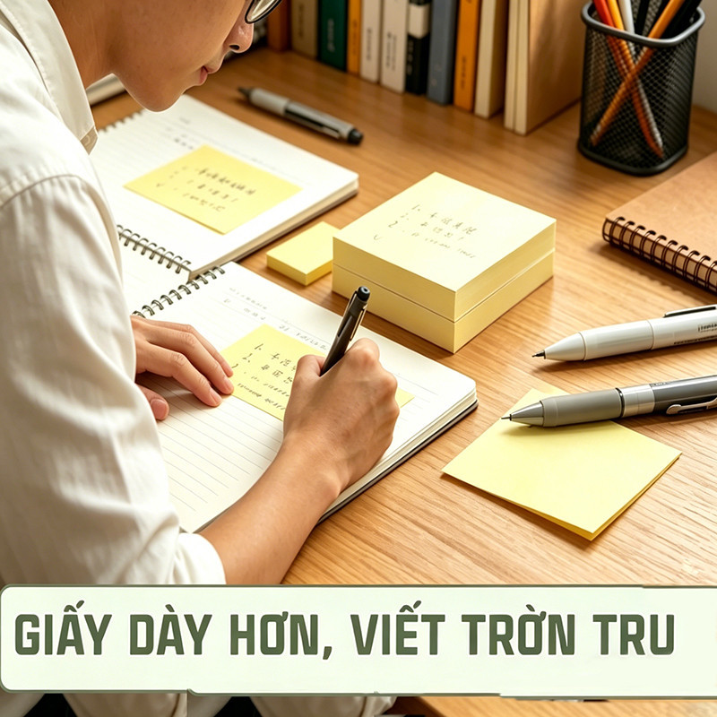 Set 100 Giấy Note Nhiều Kích Cỡ Đa Sắc - Giấy Nhớ Keo Sẵn, Đánh Dấu Sách Vở Tiện Lợi Cho Học Sinh