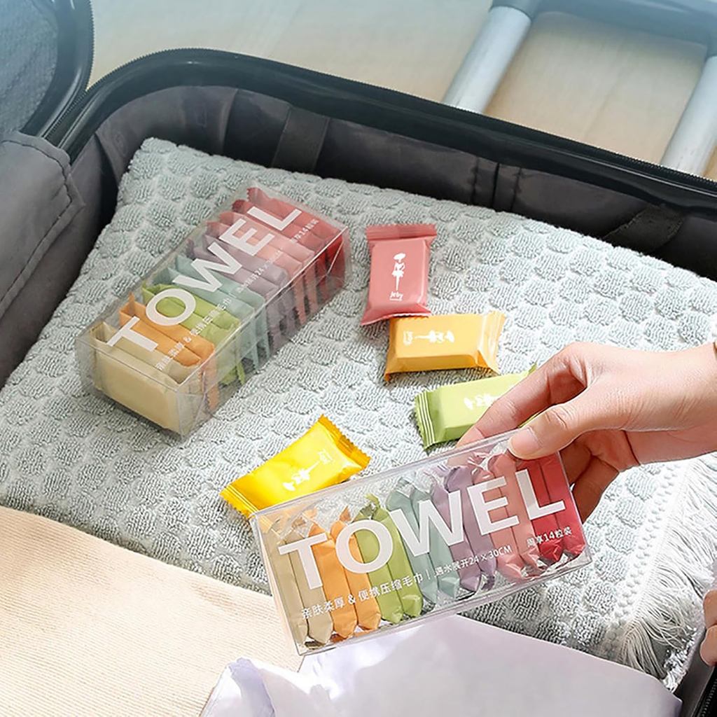 Khăn mặt nén dùng một lần thân thiện với du lịch Thân thiện với du lịch Khăn lau mặt ngoài trời di động
