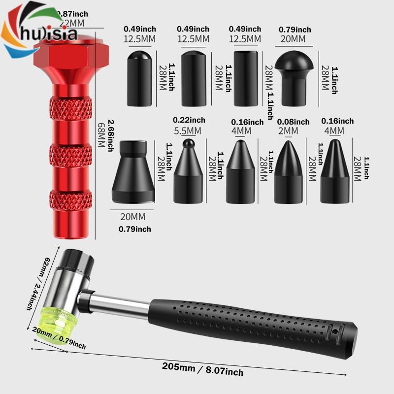 Tấm Ô Tô Kim Loại Nhang Dụng Cụ Cầm Tay Cao Su Mallet Gõ Xuống Bút Ô Tô Nhang Loại Bỏ Búa Cho Thân Xe Ô Tô Nhang