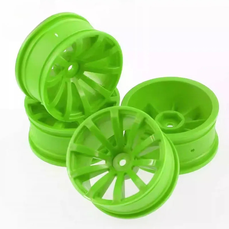4 52mm 12mm Lục Giác 1 / 10 RC Trên Đường Trôi Đua Xe Ô Tô Bánh Xe Nhựa Vành Bánh Xe Trung Tâm Cho Tamiya XV02 Kyosho HSP HPI Sakura Trxs RedCat