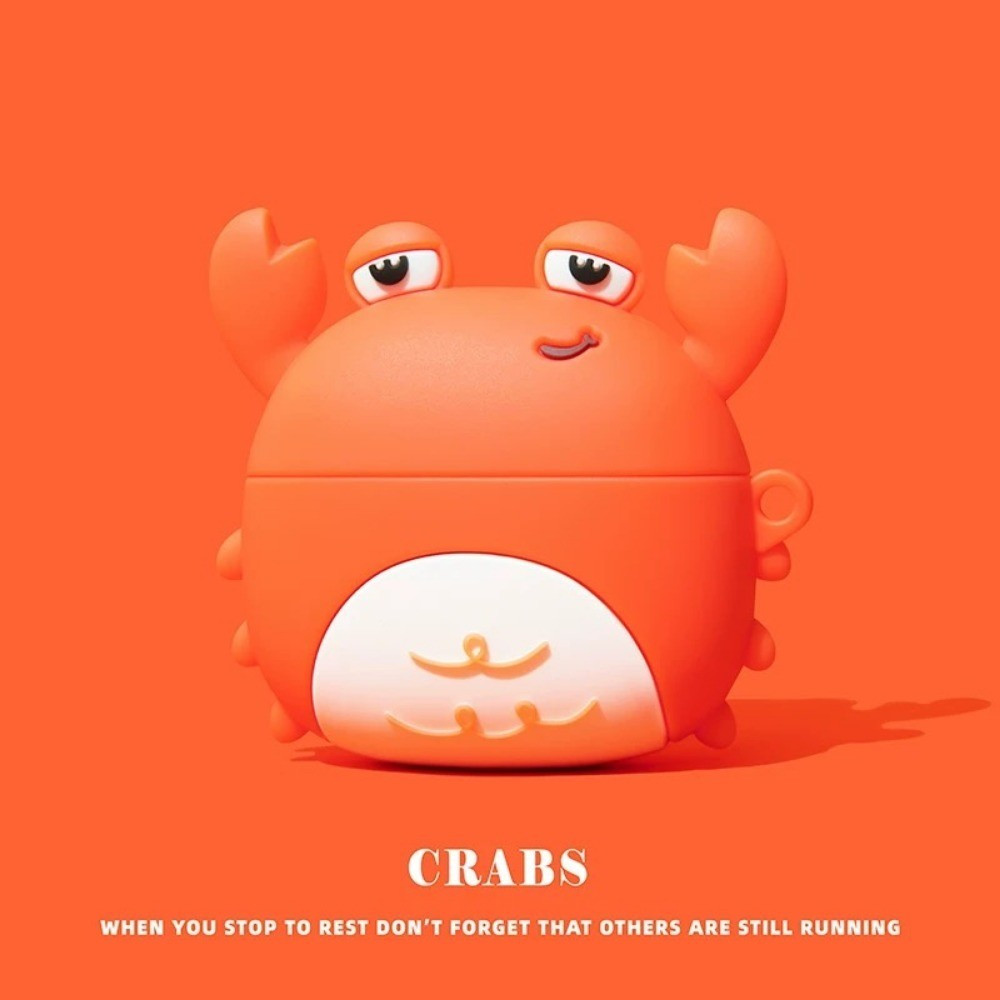 Ốp lưng AirPods Flame Ice Cream + Mặt dây chuyền cho AirPods Pro / Pro2 AirPods 4 / 3 / 2 / 1 Vỏ tai nghe silicon