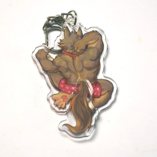 Furry Mr.WOLF - The Bad Guys - Mica Plastic 6cm Keychain