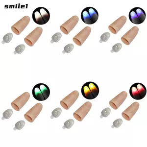 SMILE 1 Ngón Tay Đèn Đảng Trò Chơi Dạ Quang Phát Sáng Đồ Chơi Sáng Lên Ngón Tay Cái