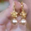 Ánh Sáng Sang Trọng Thời Trang Champagne Ngọc Trai Zircon Bông Tai Hoa Thu Đông Cảm Thấy Sang Trọng Tất Cả Trận Đấu Khóa Tai Thanh Lịch Bông Tai MHZ2