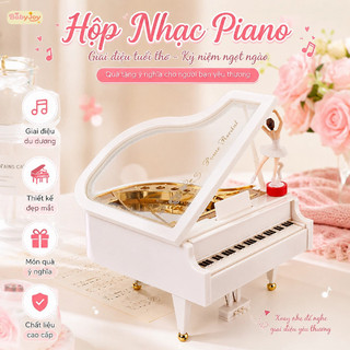 【BabyJoy】Mô hình đàn piano retro kèm vũ công,trang trí bàn làm việc và phòng khách,quà tặng ý nghĩa