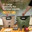 Túi đựng nước gấp LACYESUK, 8L có vòi Túi đựng nước ngoài trời, Thiết kế có thể gập lại không rò rỉ Chất liệu mềm Hộp đựng nước có thể gập lại dung tích lớn Thể thao