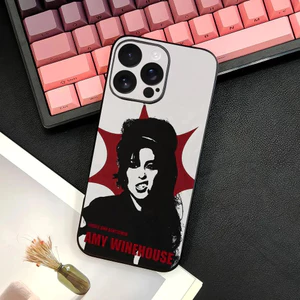 TP-2 Singer A-Amy Winehouse Ốp Lưng Điện Thoại IPhone 17 16 15 14 13 12 11 Pro Max Plus Mini Đen Mờ Vỏ Mềm Funda