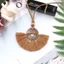 Vòng Cổ Dài Phong Cách Bohemian Tua Rua Hoa Mặt Dây Chuyền Phong Cách Dân Tộc Retro