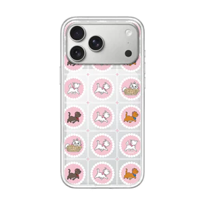 Ốp điện thoại hình mèo mờ mờ mờ từ tính cho iPhone 17 Pro Max 16 Pro 15 14 Vỏ bảo vệ cứng