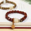 Mới Phong Cách Trung Quốc Gỗ Đàn Hương Xanh Tự Nhiên Nhỏ Vuông Vòng Tay Đường Cube Chơi Vòng Tay Nữ Mèo Vòng Tay Nữ Quà Tặng