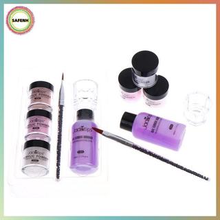 SAFENH Acrylic Nail Kit Powder 1 Liquid Crystal Cup Set dành cho DIY Nail Art Practice Home Salon Người mới bắt đầu Dụng cụ làm móng tay VN