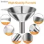 5 Phễu Inox Kim Loại, Bộ 3 Phễu Nhỏ Lớn, Phễu Mini Cấp Thực Phẩm Cho Nhà Bếp VN