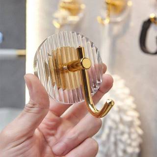 VRZ 1 / 4 Móc Treo Tường Tự Dính Acrylic Phòng Tắm Móc Treo Chống Thấm Nước Sang Trọng Dính Móc Treo Khăn Phụ Kiện Gia Đình HOT
