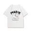 Mary Cat Áo Thun Nữ Tay Ngắn Hoạt Hình Ngắn Top Thiết Kế Cảm Thấy Hợp Thời Trang Dễ Thương Top Nam Nữ Cùng Phong Cách