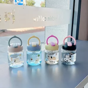 2025 Phong Cách Mới Nhựa Cốc Nước Sinh Viên Ống Hút Cốc pc Nhựa Tiện Dụng Cốc Uống Trực Tiếp Ống Hút Dễ Thương Di Động Cốc Nước 26.3.22