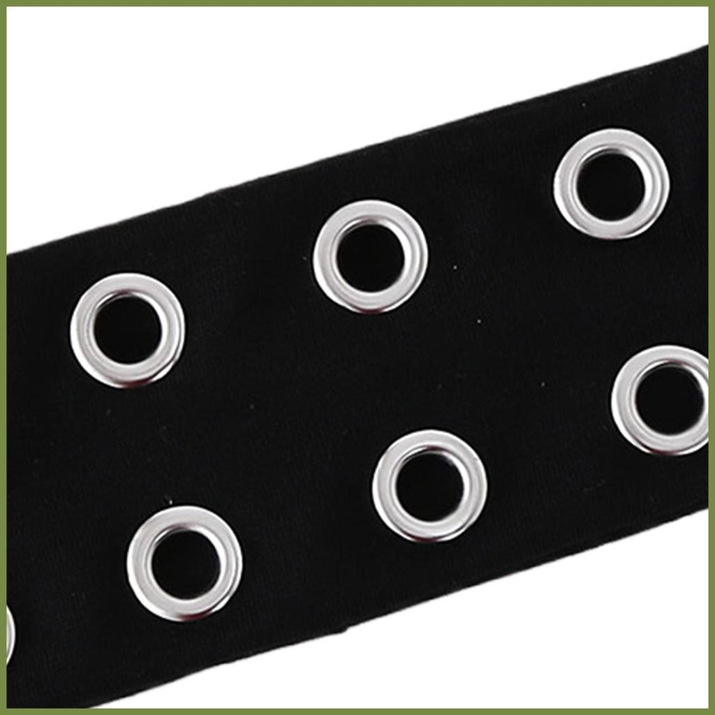 Băng Đô Grommet Cho Nữ Gothic Rỗng Ra Lỗ Băng Đô Quấn Tóc Thoáng Mát Phong Cách Punk Chống Trơn Trượt Co Giãn Đinh Tán Băng Đô kouvn