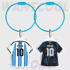 2026 World Cup Argentina Messidi Maria Jersey Móc khóa Acrylic Sáng tạo Hàng hóa bóng đá 5.29