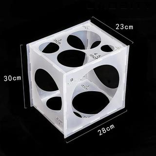 Hộp kích thước bóng bay Cube Home 11 lỗ Công cụ đo kích thước bóng bay Di động cho