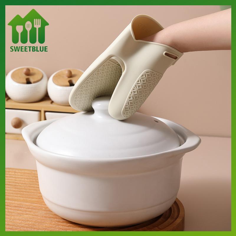 SWEET Thiêned Silicone Lò Nướng Mitts Chịu Nhiệt 1 Đôi Găng Tay Chống Thấm Nước Chống Trơn Trượt Cho BBQ Nướng Bếp Sử Dụng n