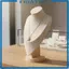 Con Người Phách Vòng Cổ Đứng Đế Tròn Vòng Cổ Bằng Gỗ Hiển Thị Bust Dọc Hỗ Trợ Trang Sức Màn Hình Mannequin