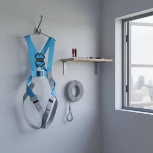 Dây nịt năm điểm chống mài mòn Bảo vệ ngực Dây nịt toàn thân Thép D-Rings cho người lắp đặt, công nhân xây dựng