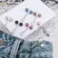 JCSYFAC Hình Chữ U Ngọc Trai Thổ Cẩm 1Pc Chống Trượt Cố Định Khăn Pin DIY Lady Dây Đeo An Toàn Trang Trí Thổ Cẩm Cho Du Lịch Và Trường Học Mới