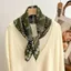 Khăn vuông PYCOU, Khăn choàng đầu bằng vải lanh Cotton, Khăn quàng cổ mềm đa năng hàng ngày