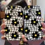 Ốp lưng tương thích cho iPhone 17 Air 16 15 14 13 12 11 Pro X XR XS Max SE 2020 6 7 8 Plus Kem gợn sóng viền cong Motif Hoa đen NYK213