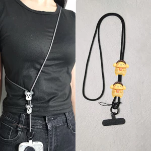 Phim hoạt hình Purin Dây đeo điện thoại đeo chéo dài có thể điều chỉnh Dây đeo tay