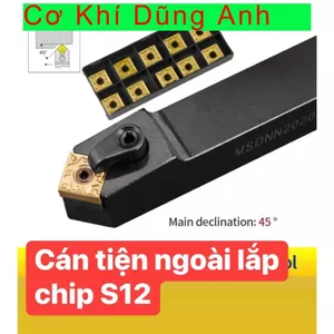 Cán dao tiện ngoài lắp chip S12-SNMG120404, SNMG120408