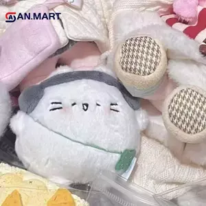 AN.MART Hoạt Hình Dễ Thương Luy Cỏ Mèo Sang Trọng Đồ Chơi Búp Bê Kawaii Sang Trọng Búp Bê Móc Khóa Bapa Mặt Dây Chuyền Túi Phụ Kiện Trang Trí Quà Tặng VN