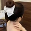 Mới Pháp Hepburn Phong Cách Chấm Bi Vải Tam Giác Móng Vuốt Tóc Kẹp Thanh Lịch Chống Trơn Trượt Lớn Vuốt Tóc Cho Nữ Sử Dụng Hàng Ngày Và Tiệc