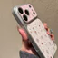 Ốp lưng iPhone Họa tiết da mạ Thỏ họa tiết Hello Kitty iPhone 17 16 15 14 13 12 11 Pro Max Plus Max
