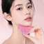 Bàn chải bạch huyết màu hồng Sakura mới Hình lưỡi liềm Bàn chải đường viền mặt Chăm sóc da Bàn chải Massage